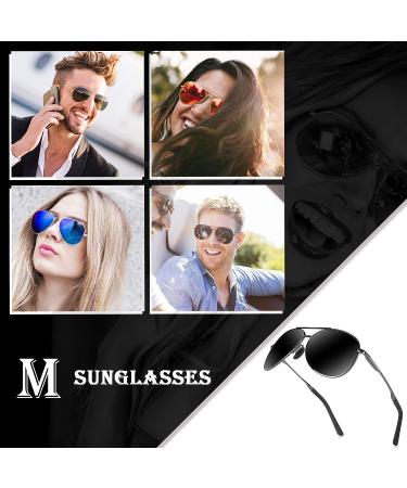 MXNX Aviator Sunglasses Polarized UV Protection Lightweight for Men and Women - Grey/Black - Buy Online on GoSupps.com