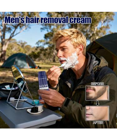 Body Hair Removal Cream | 60 ml No Pain Soothing Depilatory - Hair Removal for Sensitive Skin Types Arms Legs Back Torso Intimate Area - Buy Online on GoSupps.com