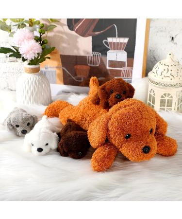 5 Piece Puppy Cuddly Toy Set - Soft Plush Dog Toys & Cozy Pillows for Puppies | Perfect Birthday Gift - Buy Online on GoSupps.com