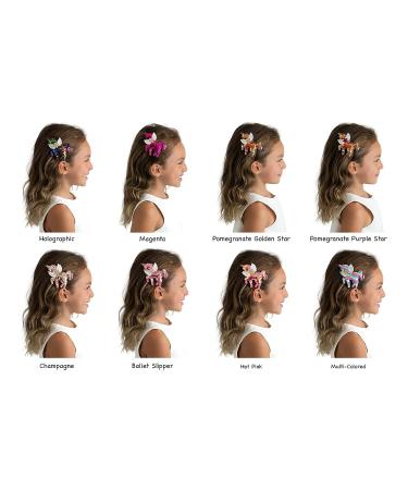 Summer Crystal Unicorn Alligator Hair Clips for Women and Girls - Set of 4 Sequins MHHP Clips for Birthday, Daily, Holiday Party - Perfect Gift Idea - Buy Online on GoSupps.com