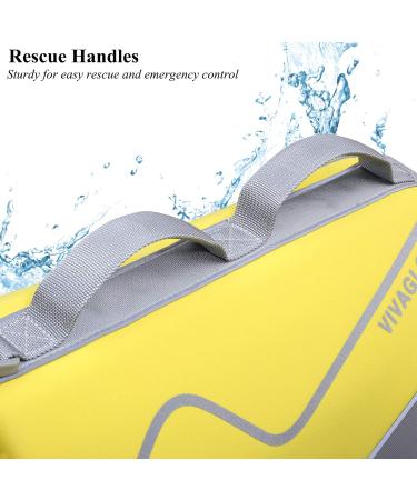 Vivaglory Sporty Neoprene Dog Rescue Vest - Durable Yellow XL (74-84cm) with Velcro Fastener - Comfortable Pet Security Gear for International Shipping - Buy Online on GoSupps.com