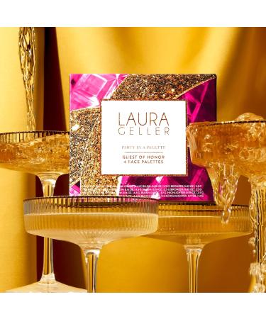 Laura Geller NY 2023 Oprah's Favorite Party in a Palette Guest of Honor Set - 4 Full Face Makeup Palettes for Eyes, Highlighter & Blush - Travel Friendly - Buy Online on GoSupps.com