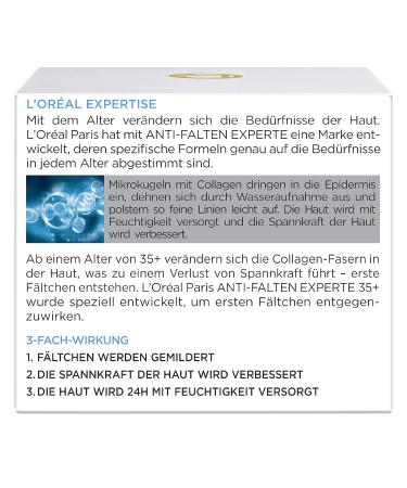 L'Or al Paris Anti-Aging Moisturizer with Collagen | 24h Hydration & Wrinkle Reduction | 50ml (Pack of 2) - Buy Online on GoSupps.com