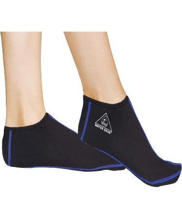 Water Gear Fin Socks - Large Men's 9-11 - Dive Socks for Scuba Diving & Snorkeling - Keep Feet Dry - Blue - Buy Online on GoSupps.com