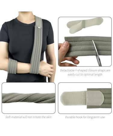 Adjustable Arm Sling - Lightweight Shoulder Immobilizer for Injury Recovery | Perfect for Elbow Broken Collarbone & Rotator Cuff Support - Men & Women - Buy Online on GoSupps.com
