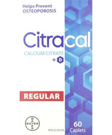 Citracal Calcium Citrate Vitamin D Caplet 60 Count (Pack of 1) - Buy Online on GoSupps.com