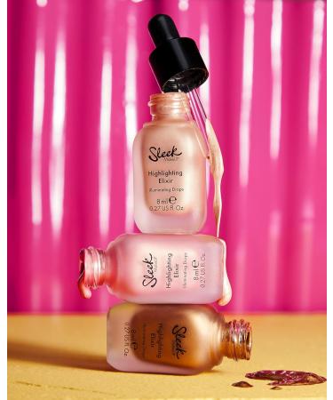 Sleek MakeUP Highlighting Elixir - Radiant, Customisable, Buildable, Easy-to-Use - Poppin' Bottles 40g - Buy Online on GoSupps.com