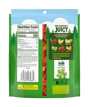 Delicious Black Forest Gummy Bears - Fruit Flavor Made with Real Juice 10 oz | International Shipping Available - Buy Online on GoSupps.com