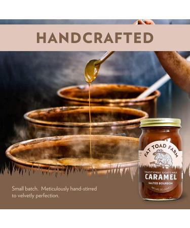 Fat Toad Farm Traditional Goats Milk Caramel Sauce / Cajeta - Salted Bourbon 8 fl oz (Pack of 1) | Gluten Free | Handcrafted Delight - Buy Online on GoSupps.com
