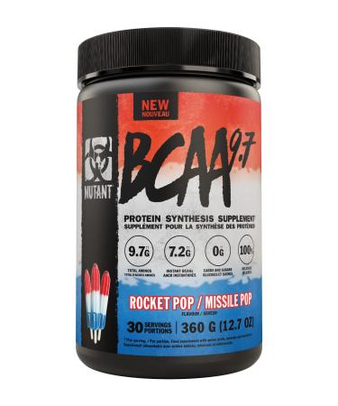 Mutant BCAA 9.7 Supplement BCAA Powder with Micronized Amino Acid and Electrolyte Support - Rocket Pop - 360 g Rocket Pop 360 g (Pack of 1)