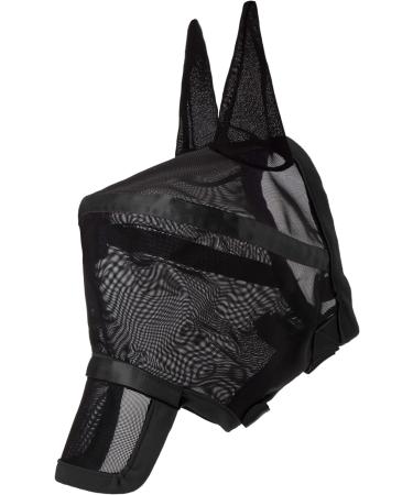 Harrison Howard Maskology Supreme Horse Fly Mask - Black (L) | Optimal Fly Protection for Horses - Buy Online on GoSupps.com