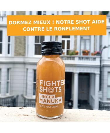 Fighter Shots Ginger Manuka Honey (12x60ml) - Fresh & Fiery Ginger Shots for Immune Support & Energy Boost | 100% Natural - Buy Online on GoSupps.com