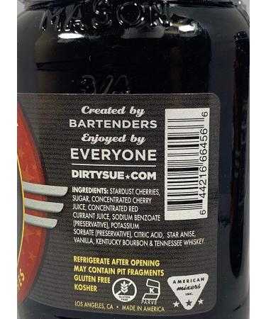 Dirty Sue Whiskey Cocktail Cherries - 1 Pound Pack - Buy Online on GoSupps.com