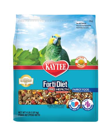 Kaytee Forti-Diet Pro Health Safflower Parrot Food 4 Pound (Pack of 1) - Buy Online on GoSupps.com