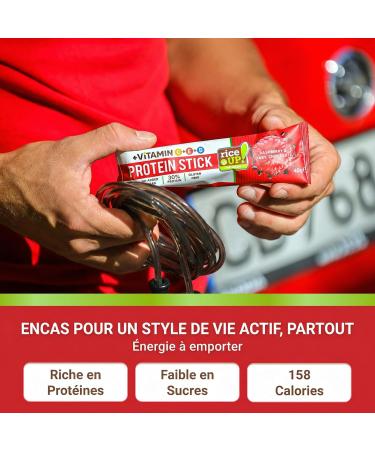 RiceUP! Barre Prot in e Framboise 30% Barre Prot ine Sans Sucre Ajout Sans Gluten & Sans Huile de Palme Snack Prot in Fitness & Nutrition Sportive 15 x 40 g - Buy Online on GoSupps.com