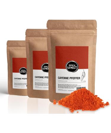 AAPACK UG Spicy Welt Cayenne Pepper Ground 500g Fine Cayenne Pepper Powder For Soups Stews & Sauces Fiery Aromatic & Warming 100 Natural & Without Additives - Buy Online on GoSupps.com