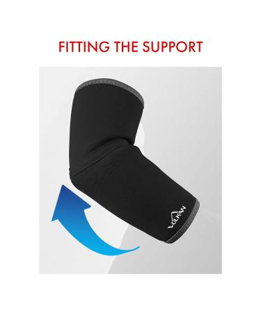 Vulkan Classic Elbow Support - Lightweight Tennis Elbow Sleeve for Tendonitis Relief | X-Large Compression & Breathable Design - Buy Online on GoSupps.com