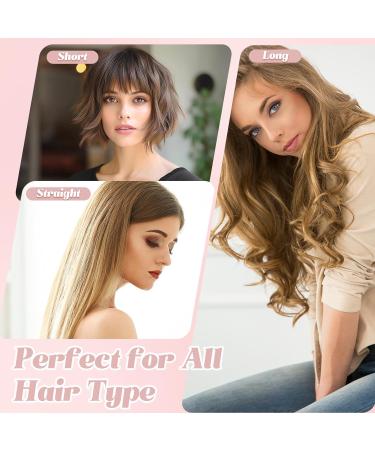 Scettar 2 Pairs Heatless Hair Curlers Heatless Curlers Headband Bun Bons Satin Heatless Curls Set Heatless Curling Rod Heatless Curling Set For Sleeping Overnight Lazy Curlers DIY Hair Styling Tools pink - Buy Online on GoSupps.com