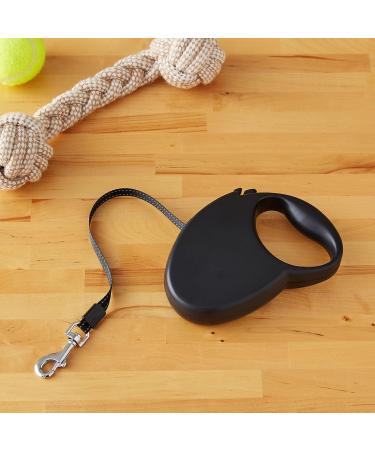 Amazon Basics Retractable Dog Leash - Small Black | Durable Ergonomic & Perfect for Travel - International Shipping Available - Buy Online on GoSupps.com