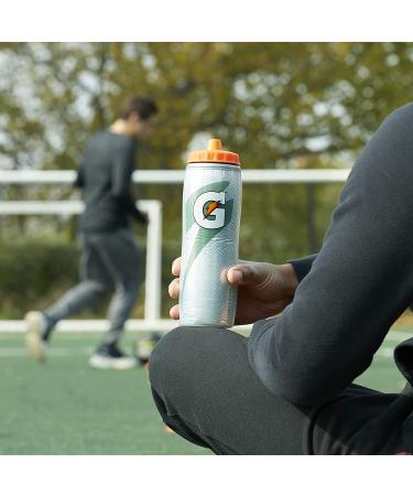 Gatorade Insulated Squeeze Bottle  30oz  Silver  BPA Free  Double-Wall Insulation - Buy Online on GoSupps.com