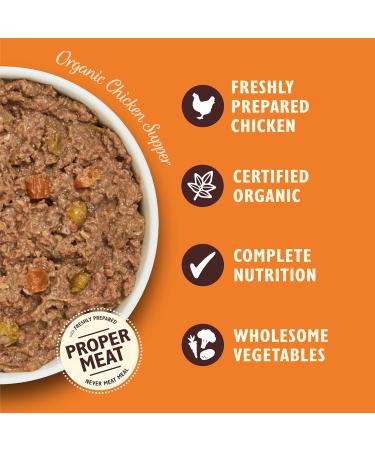 Lily's Kitchen Organic Chicken Wet Food for Adult Dogs - 11 x 150g Bowls - Natural & Healthy Options - Buy Online on GoSupps.com