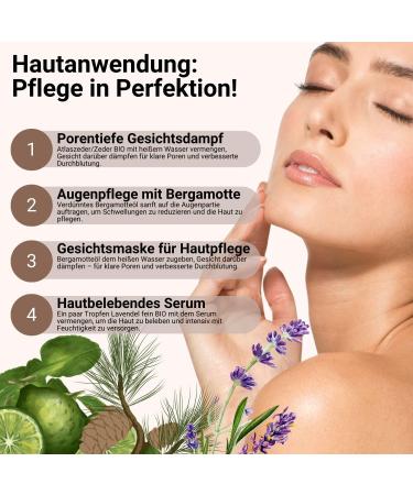 Dream Night Trio: High-Quality 100% Organic Essential Oils Atlas Cedar Bergamot Lavender | Floria Natural Aroma Therapy for Sleep 5ml Set - Buy Online on GoSupps.com