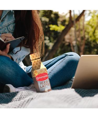 Community Coffee Vanilla Waffle Cone Iced Latte Ready To Drink 13.7oz Bottle - Pack of 12 | Vanilla Waffle Cone 13.7oz - Pack of 12 - Buy Online on GoSupps.com