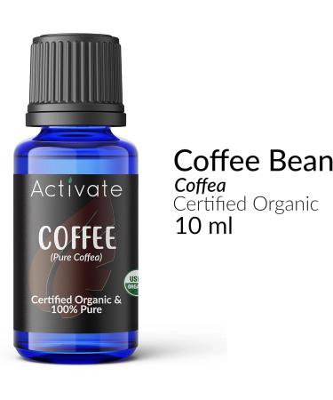 Activate Coffee Bean Organic Essential Oil 100% Pure - USDA Certified Premium Aromatherapy Oil 10ml - Buy Online on GoSupps.com