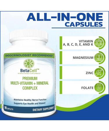 BETACELL Multivitamin Mineral Complex - Multivitamin for Men and Women - Vitamin Supplements - Pure Encapsulations Multivitamin - Vitamin and Health Supplement - Eye Vitamins - 90 Capsules - Buy Online on GoSupps.com