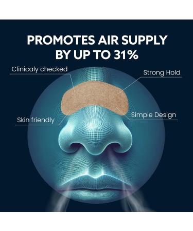 120 Anti-Snoring Nose Plasters - Snore Stopper Strips & Travel Box | Better Breathing Solution - Buy Online on GoSupps.com