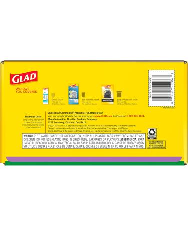Glad ForceFlex 13 Gallon Kitchen Trash Bags, 110 Count - Gain Lavender with Febreze - Buy Online on GoSupps.com