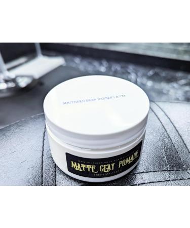 Southern Draw Barbers & Co Matte Clay Pomade 4oz - Fresh & Clean Scent | Buy Internationally Online - Buy Online on GoSupps.com