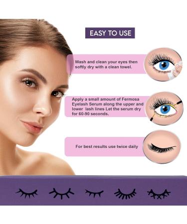 Fermosa Eyelash Growth Serum - Enhance & Lengthen Lashes Thick & Long Effect 3.5 ML - International Shipping Available - Buy Online on GoSupps.com
