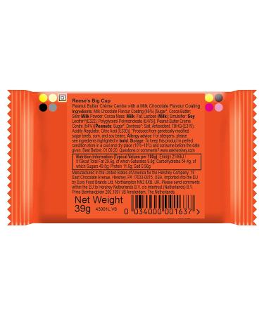 Reese's Big Cup 16-Pack - 22.4 Oz Total | Peanut Butter Chocolate Cups - Buy Online on GoSupps.com