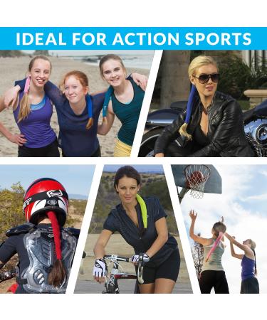 Wrapter Sports & Motorcycle Ponytail Wrap - Black - Buy Online on GoSupps.com