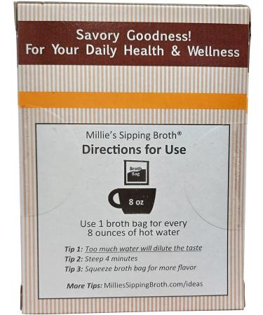 Millie's Organic Gluten-Free Vegetable Sipping Broth Tea Bags - Spicy Tortilla Flavor (2-Pack) - Buy Online on GoSupps.com