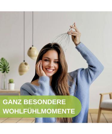 Buy Dupore 2x Head Massage Spider - Premium 28-Finger Relaxation Device with Free Acupressure Rings - Soothing Head Crawler for Ultimate Comfort - Buy Online on GoSupps.com