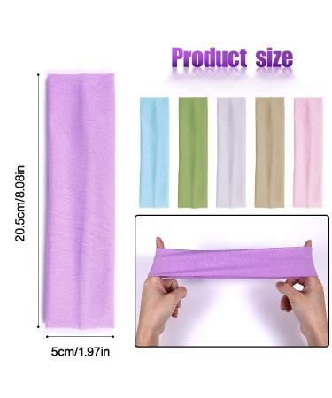 6pcs Cotton Sport Yoga Headbands for Women - Wide Elastic Hair Bands in 6 Fashionable Colors - Buy Online on GoSupps.com