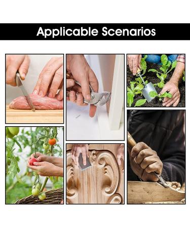 Zxfuture 12PCS Cut Resistant Finger Cots Sleeves Gloves - Thumb Protectors for Handicrafts - Reusable Finger Covers for Cutting - Craft Protector (Pack of 12) - Buy Online on GoSupps.com