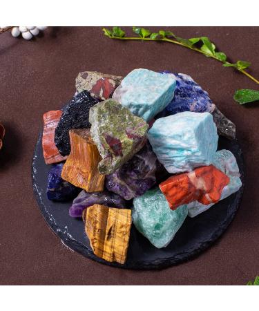 3 lbs Bulk Rough Madagascar Stones Mix - Large Natural Raw Stones for Tumbling, Cabbing, and Crystal Healing - Buy Online on GoSupps.com