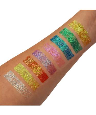 Moon Glitter Iridescent Blue Fine Glitter Gel - 12ml - For Face, Body, Hair & Nails - Cosmetic Festival Glitter Paint - Buy Online on GoSupps.com