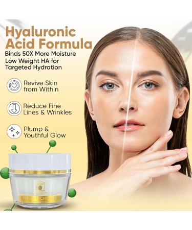 Anti-Aging Night Face Cream with Olive Oil & Pomegranate | 50X Hydration with Cross-Linked Hyaluronic Acid | 1.7 fl. oz - Shop Internationally Now - Buy Online on GoSupps.com