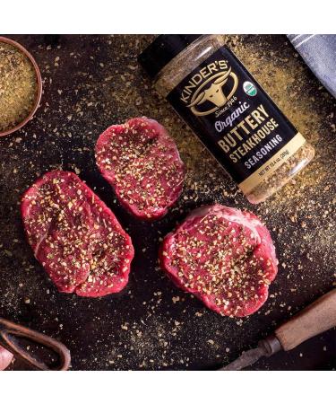Kinder's Organic Buttery Steakhouse Seasoning Rub 10.4 Ounce 2 Pack - Buy Online on GoSupps.com