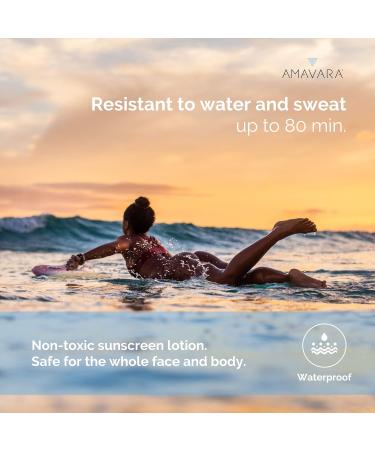 Amavara Mineral Clear Sunscreen Face Stick SPF 50 Sheer 2-Pack - Reef Safe, Zinc Oxide, Waterproof Sunscreen for Kids & Sensitive Skin - Vegan & Cruelty Free - 1.2oz - Buy Online on GoSupps.com