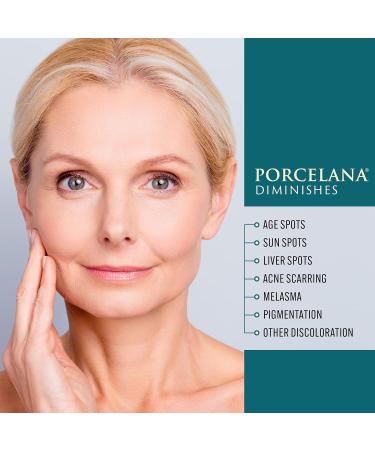 Porcelana Daytime Hydration Cream - Fades Dark Spots & Evens Skin Tone - Antioxidant Moisturizer for Face & Body (3 oz) - Ideal for Sun & Age Spots Acne Scarring Melasma - Buy Online on GoSupps.com