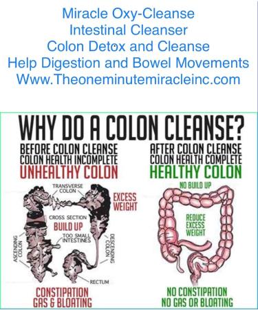 Miracle OXY-Colon Intestinal Cleanser - 180 Capsules | Super Value - Buy Online on GoSupps.com