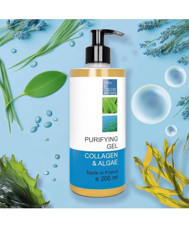 Bleu & Marine Bretania - Purifying Anti-Imperfections Gel 200ml | Face Cleanser | Hydro-Lipid Balance | Algae Organic Marula Aloe Vera (Pack of 1) - Buy Online on GoSupps.com