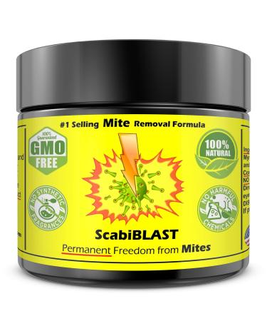 ScabiBLAST Mite Cream Lotion Natural Blend Dermatologist Tested for Humans of All Ages Fast Permanent Relief from ALL Mites. Get Rid of Mites