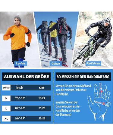 Dygswin Waterproof Winter Gloves | Touchscreen Ski Gloves for Men & Women | Warm Thinsulate Bicycle Gloves for Running Skiing Hiking & Cycling - Buy Online on GoSupps.com