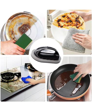 Pot Scrubbers - Kitchen Scrubbers - Emery and PP Handle Rust Removal Magic Wipe with a Handle Emery Brush to Oil Tristo Brown - Buy Online on GoSupps.com